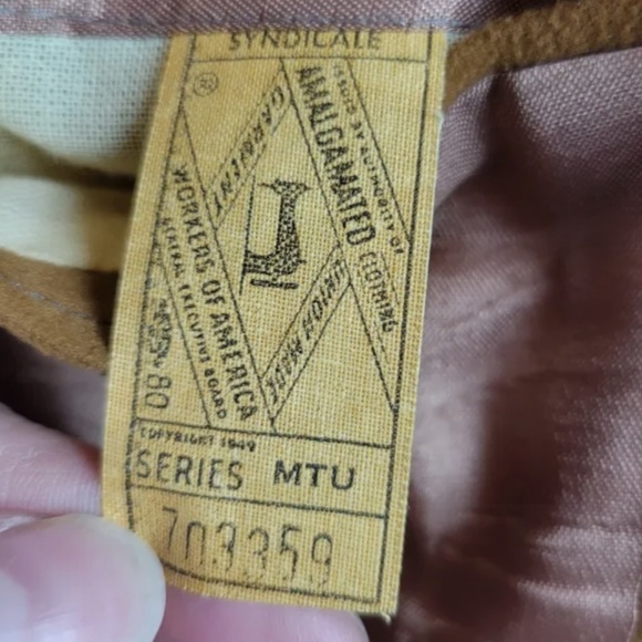 ENKA Petal Suede (Faux) Golden Touch Vintage Blazer, Union Made USA - Picture 3 of 10